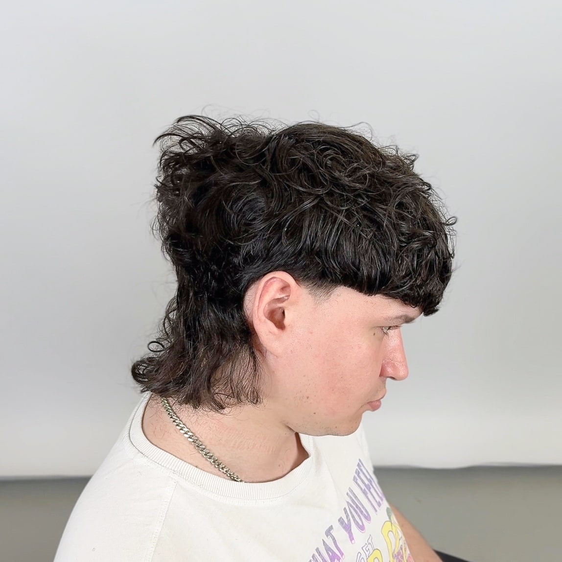 Curly Mullet with Disconnection