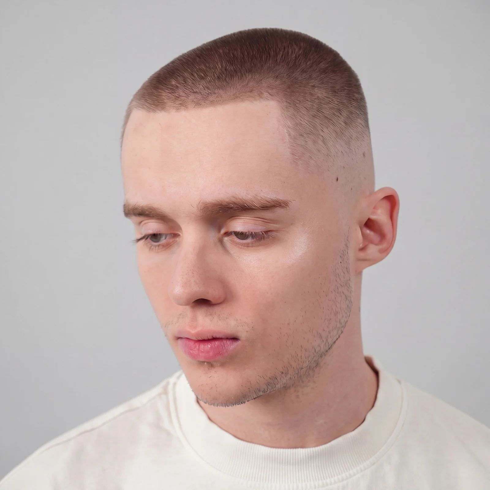 Buzz cut z fade w strefach - zdjęcie 1