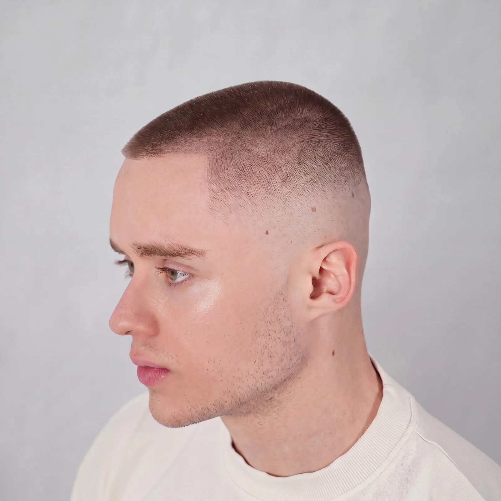 Buzz cut z fade w strefach - zdjęcie 2