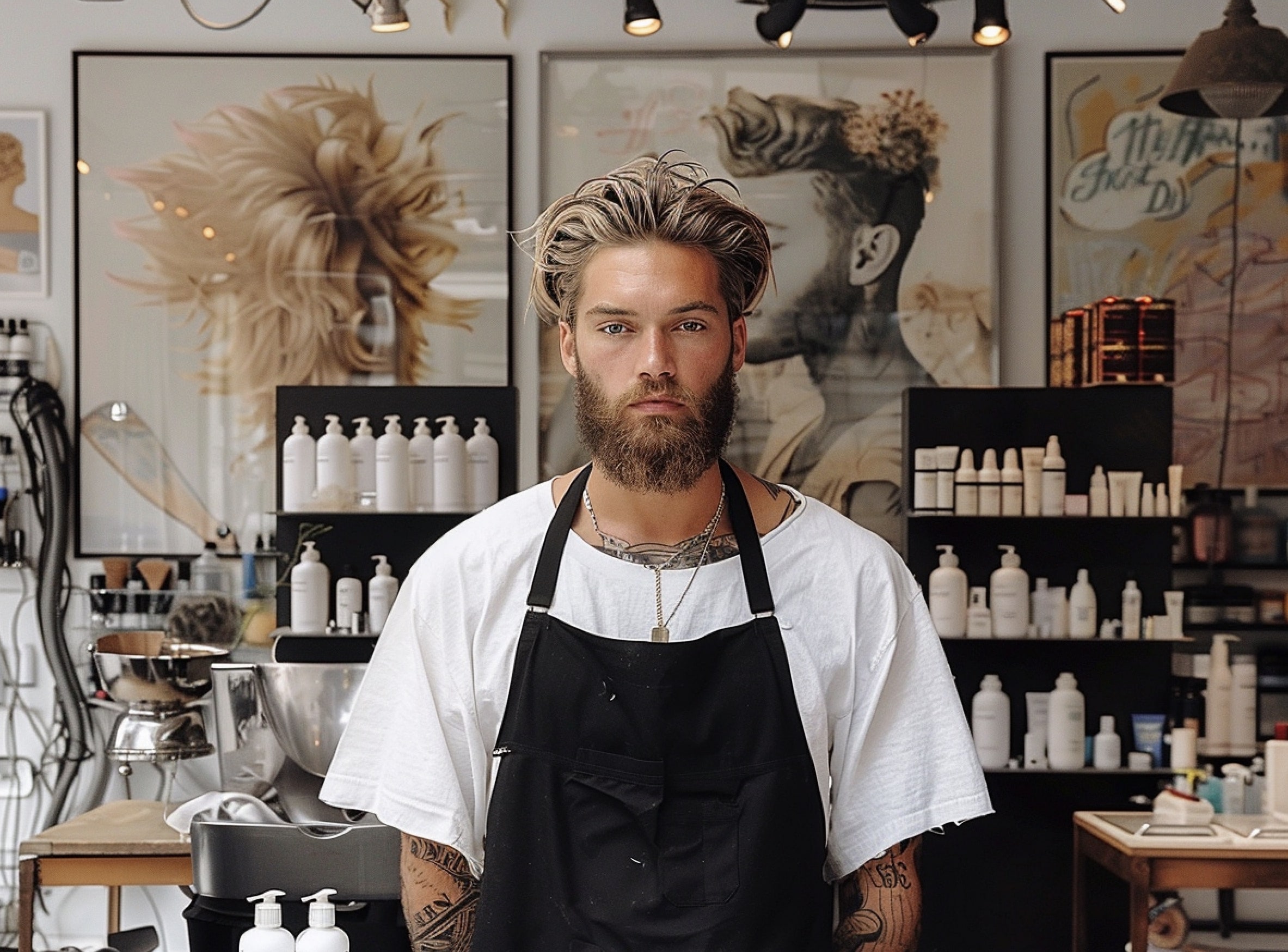 Hairstylist running a social media profile