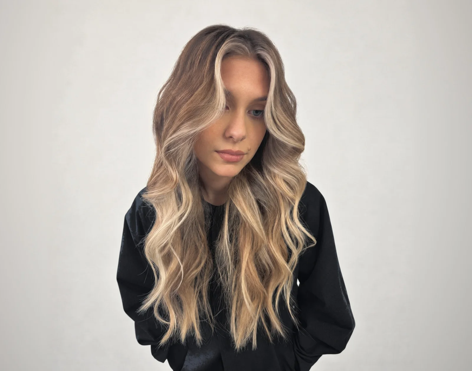 Koloryzacja smart blond z airtouchem