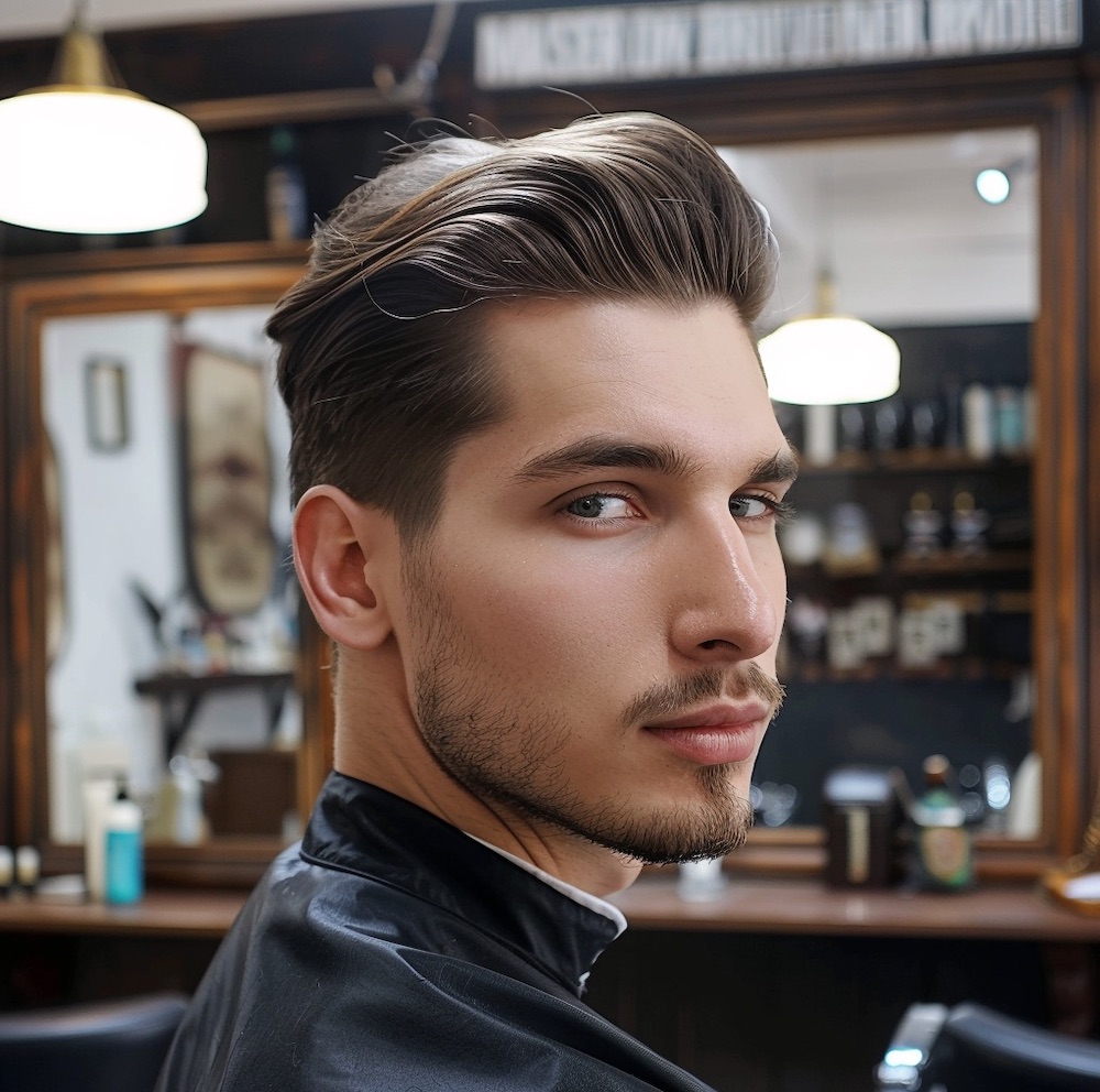 men's slick back haircut principles