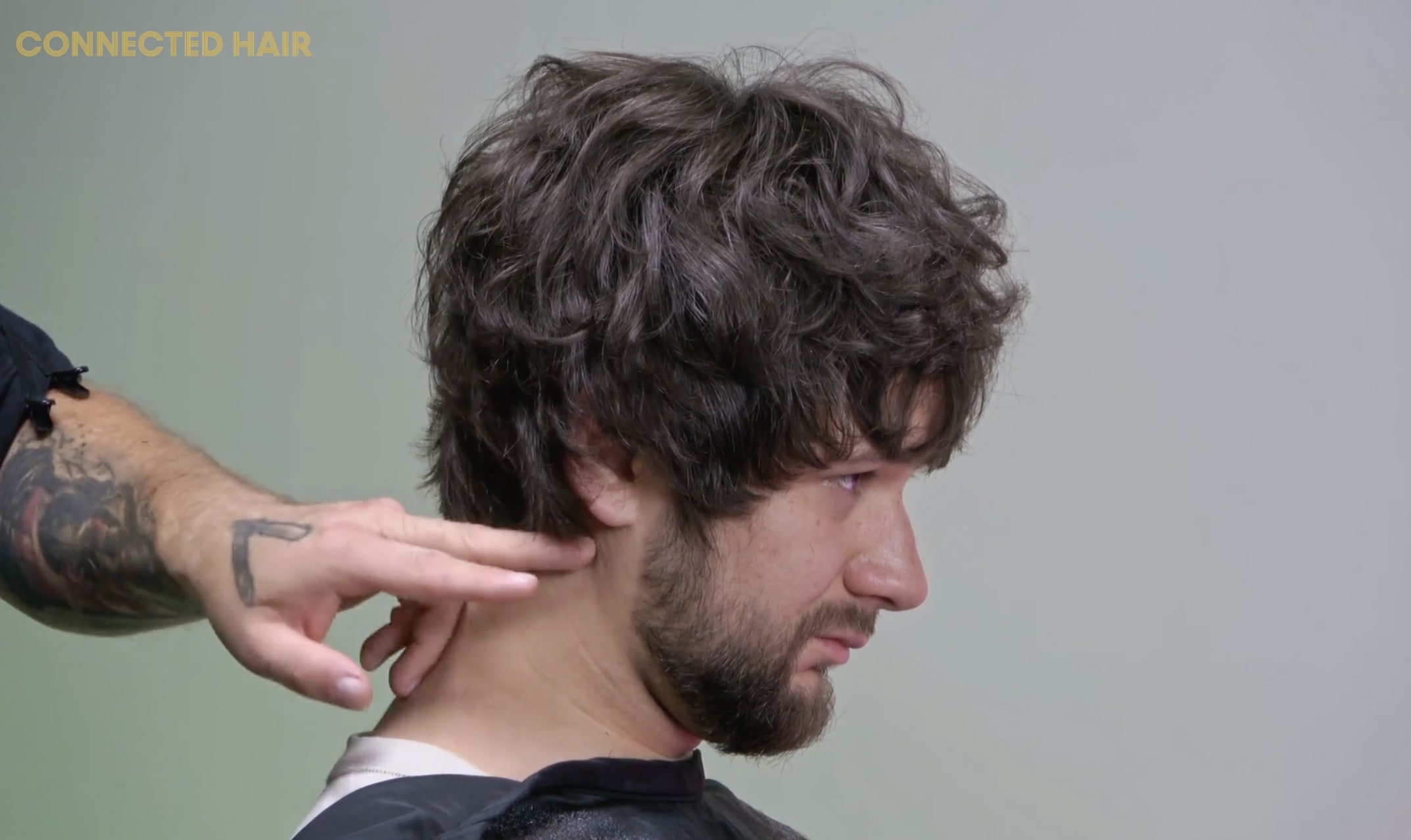 curly messy technique