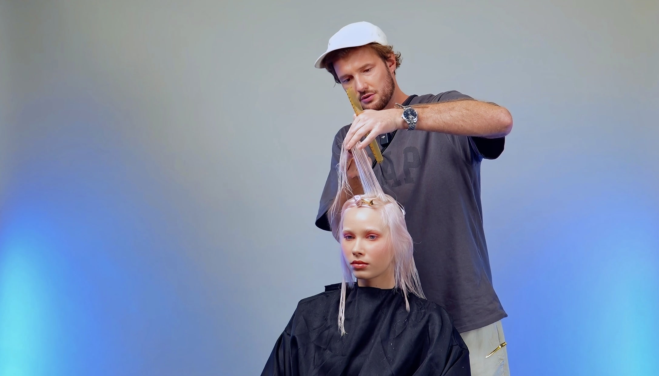 Wavy Mullet w wykonaniu Tymoteusza Pięty - widok z boku