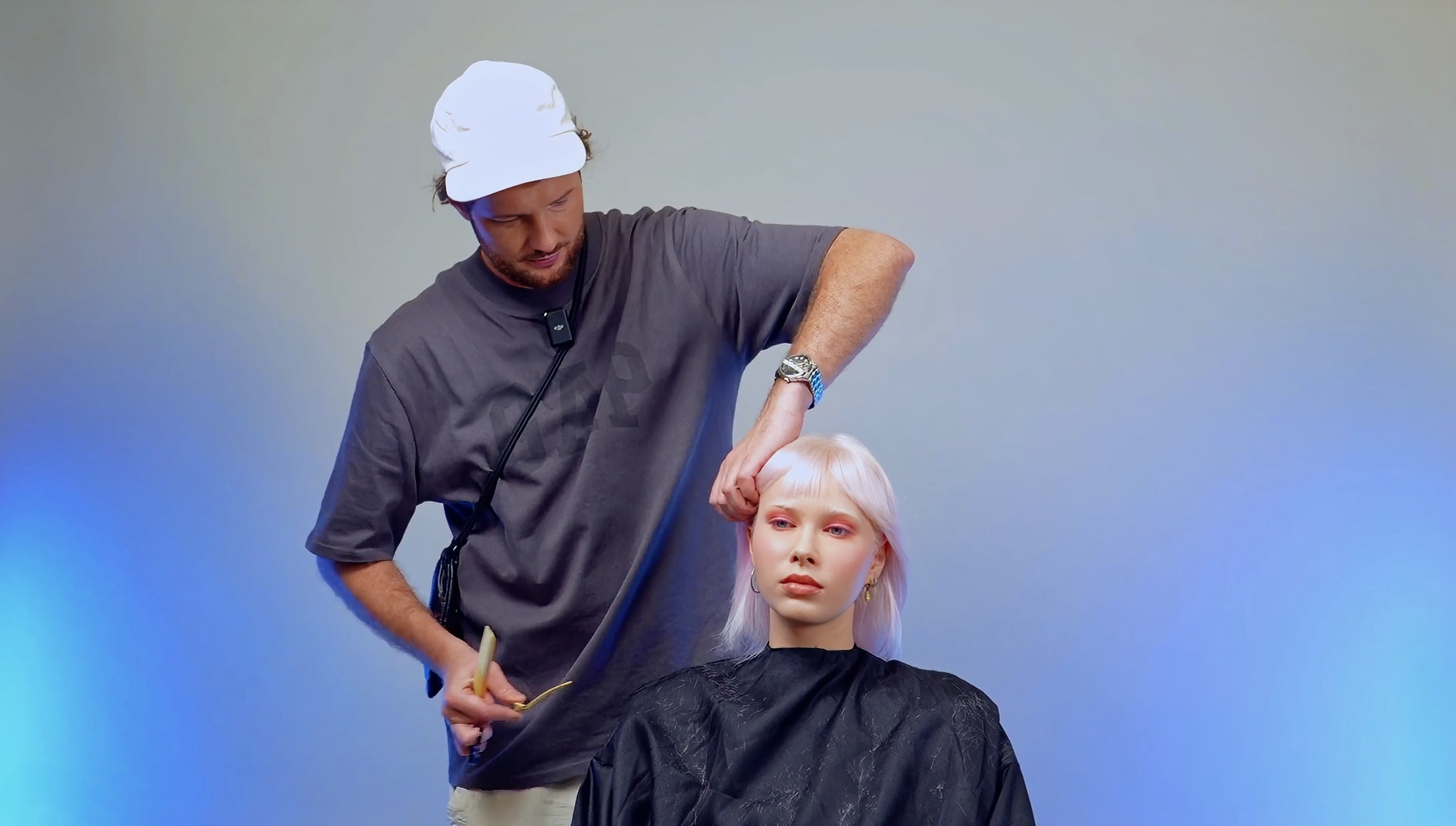 Gotowa fryzura Wavy Mullet po stylizacji